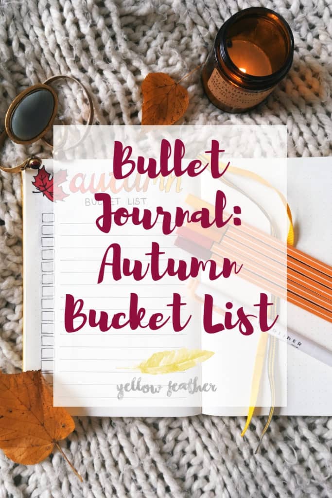 Bullet Journal Autumn Bucket List