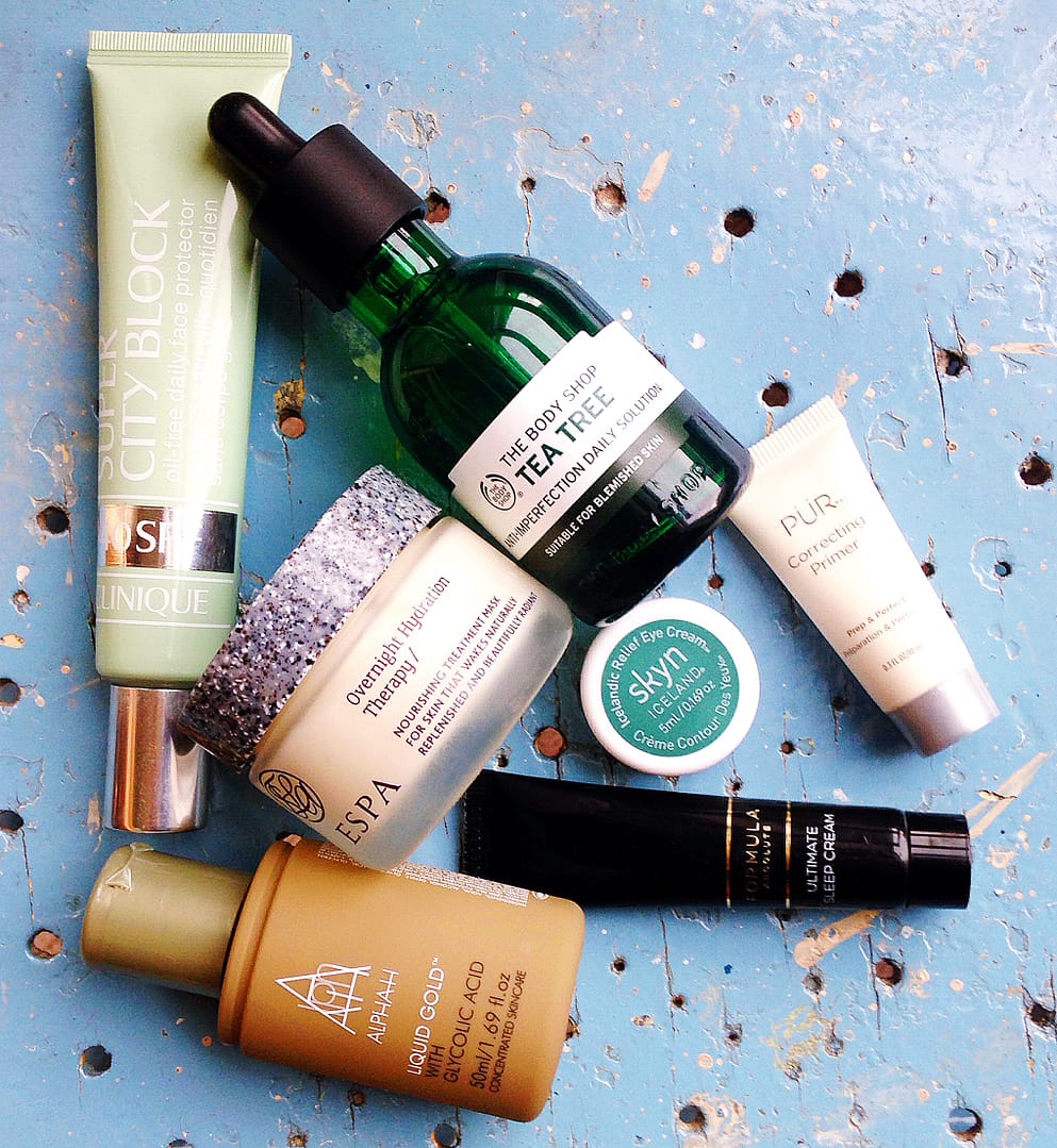 Overview of the current skincare products I'm loving - yellow feather blog